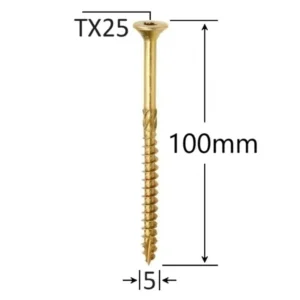 Surub Dulgherie Cap Inecat 5×100mm