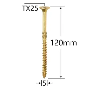 Surub Dulgherie Cap Inecat 5×120mm