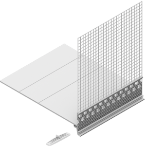EJOT – SOP 180 Profil cu Picurator din PVC cu Plasa pentru profilul de soclu BSOP – 2 ml